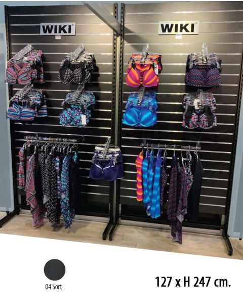 Panelgondol enkeltsidet - 127 x H247,5 cm.