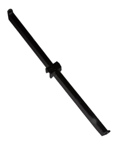 Dobbelt frontheng t/ 12 mm. - Sort