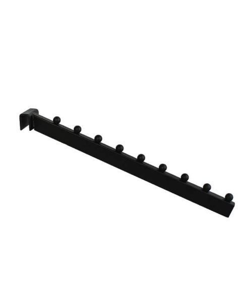 Skrå frontheng m/ 9 kugler t/ 12 mm. Sort
