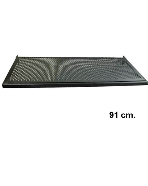 U-hylle m/ metallhulplade (91 x 37 cm), Sort, t/ 12 mm ( Framework )