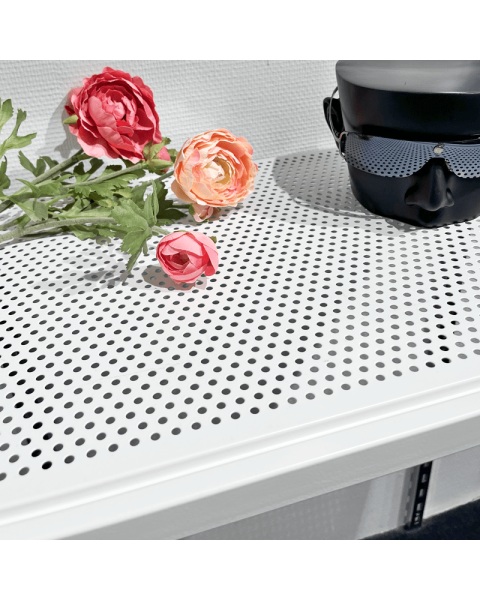 U-hylle m/ metallhulplade (91 x 37 cm), hvit, t/ 12 mm ( Framework )