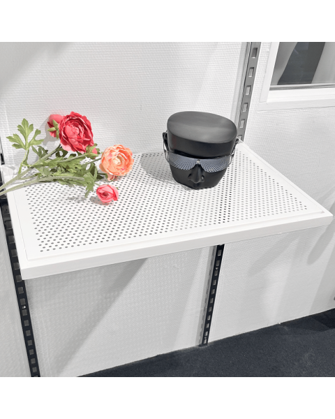 U-hylle m/ metallhulplade (61 x 37 cm), hvit, t/ 12 mm ( Framework )