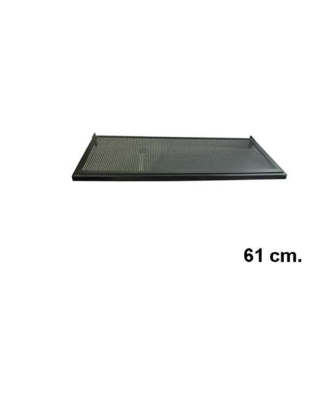 U-hylle m/ metallhulplade (61 x 37 cm), Sort, t/ 12 mm ( Framework )