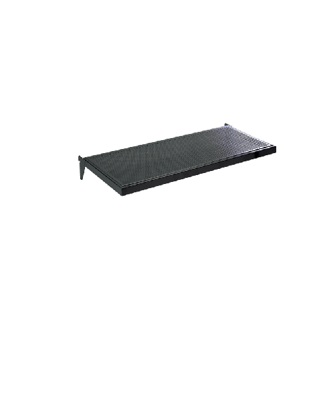 U-hylle m/ metallhulplade (61 x 37 cm), Sort, t/ 12 mm ( Framework )