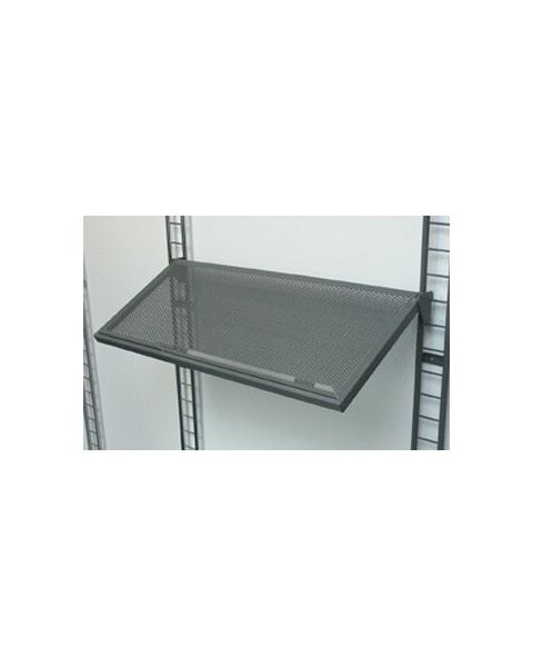 Skrå U-hylle m/ metalhulplate (91 x 37 cm) - passer t/ 12 mm. ( multitilbehør bla. Framework)