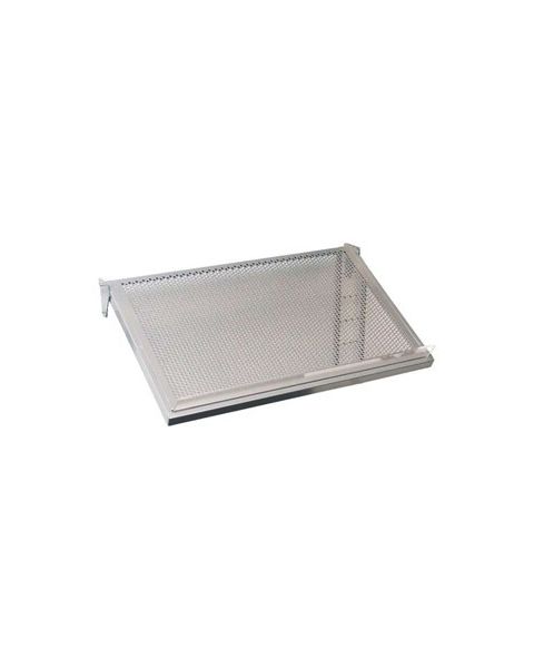 Skrå U-hylle m/ metalhulplate (61 x 37 cm) - passer t/ 12 mm. ( multitilbehør bla. Framework)