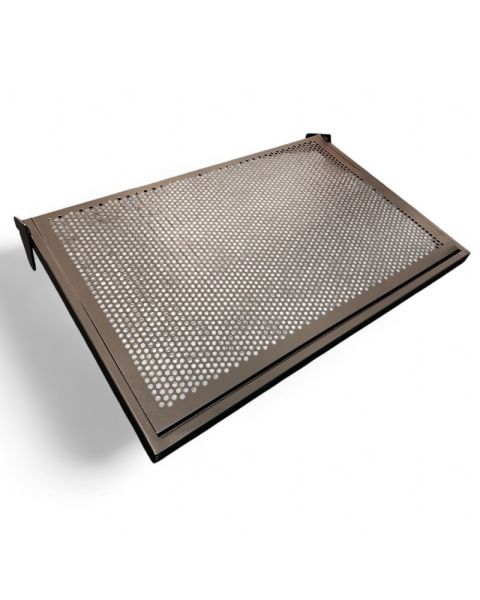 Skrå U-hylle m/ metallhulplade (61 x 37 cm) - Sort, t/ 12 mm ( Framework )