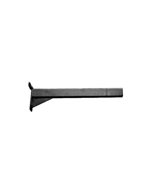 Hylleknekt - rette (25 cm.) - sort, t/ rillepanel