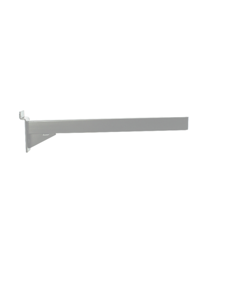 Hylleknekt - rette (35 cm.) - krom, t/ rillepanel