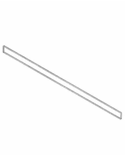 Topstykke t/ panelgondol, 120 cm modul, sort. 126,9 cm.