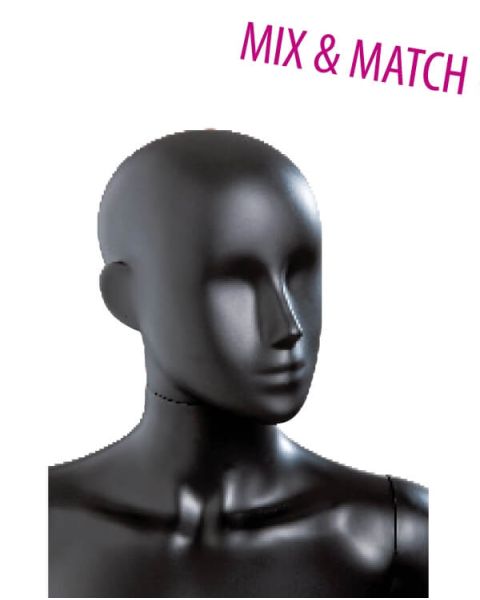 Abstrakt dame Mannekenghode - (Mix and Match serien). Velg farge