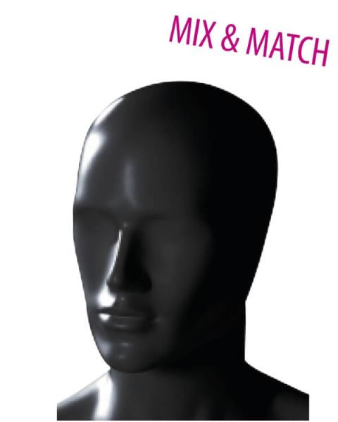 Herre Mannekenghode - abstrakt - (Mix and Match serien). Velg farge