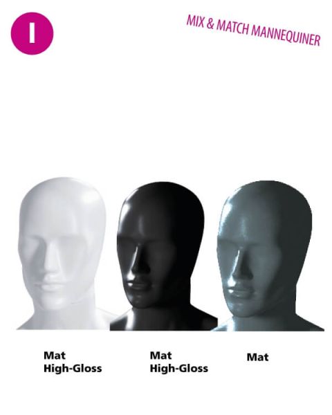 Herre Mannekenghode - abstrakt - (Mix and Match serien). Velg farge