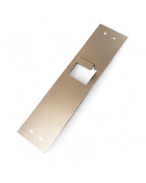 Beslag, aflangt, til midte på panelgondol, sort, 25 cm