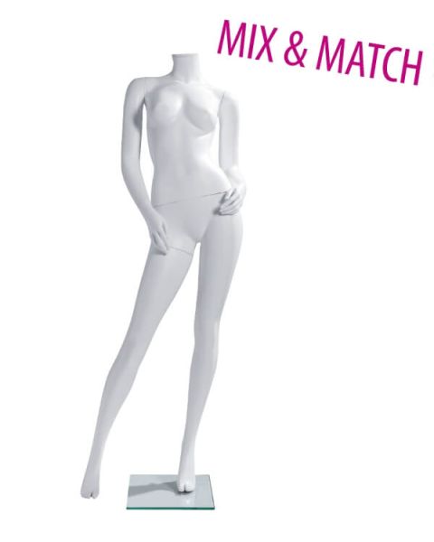 Damemannekeng - Knekk H177 cm. - (Mix and Match serien). Velg farge