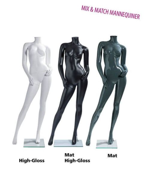 Damemannekeng - Knekk H177 cm. - (Mix and Match serien). Velg farge