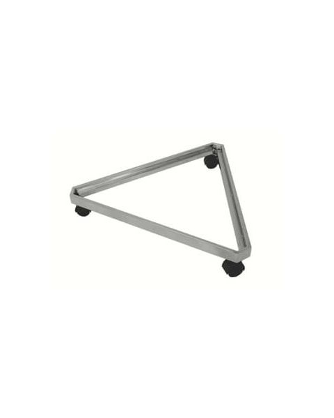 Fot t/ gitter, 54 x 54 x 54 cm, trekant, hvit