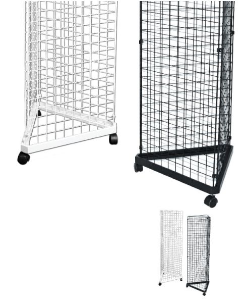 Fot t/ gitter, 54 x 54 x 54 cm, trekant, hvit