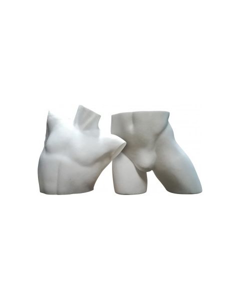 Herretorso, flamingo, hvit, 2 delt