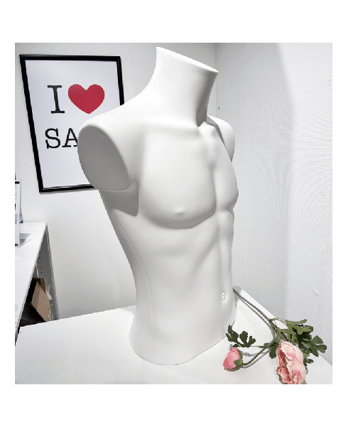 5100 herrebuste, hvit. Overdel - shine