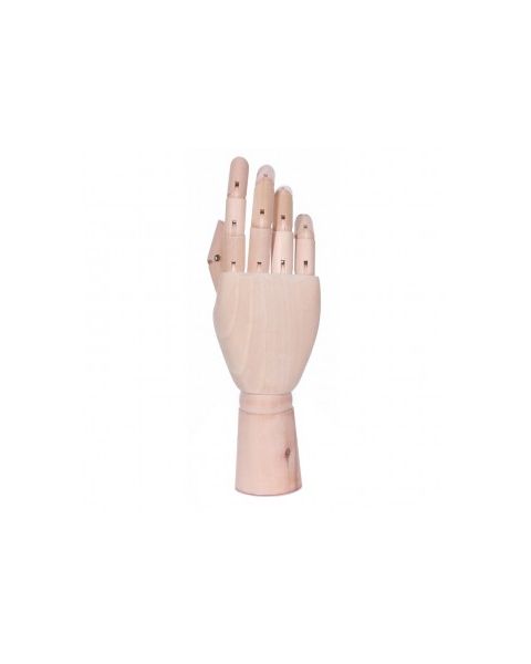 Display hånd, dame, høyre, lys tre, 25,5 cm,