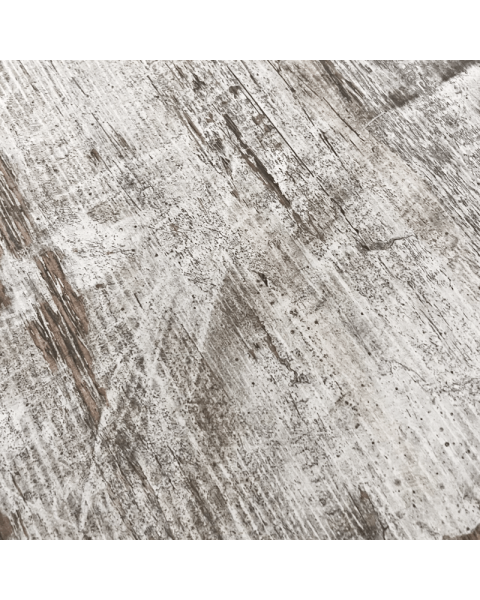 Hylle - melaminplate  (60 x 40 cm.) Elmetræ look - hvitpigmenteret