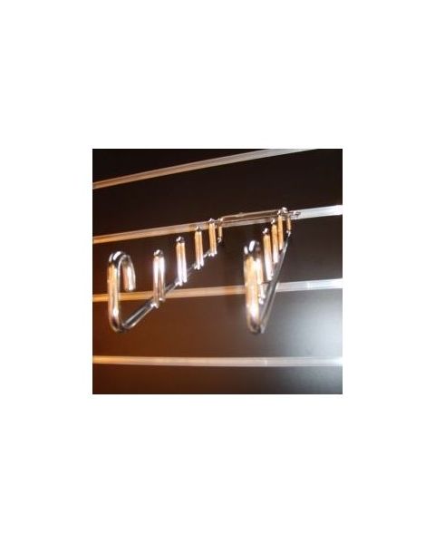 Ketsjerdisplay 11 x 31,5. Krom. t/ rillepanel