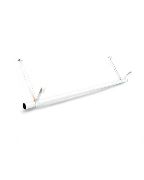 Tubo, bøylestang, med 2 oppheng, hvit, 122 cm