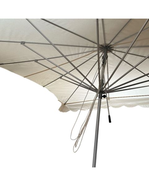 Markedsparasol, rå hvid. 4 x 3 mtr. H 270 cm.