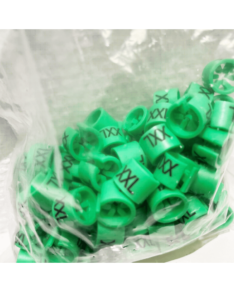 Mini brikker - grønn- 100 ens pr. pose.