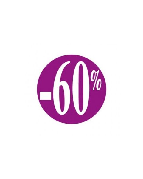 Etiketter m/ prosent - 500 stk. i farger