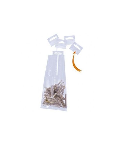 Hang-Tags / Plastoppheng med selvklebende
