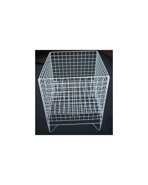 Varekurv - 62 x 62 cm, hvit. Nancy light