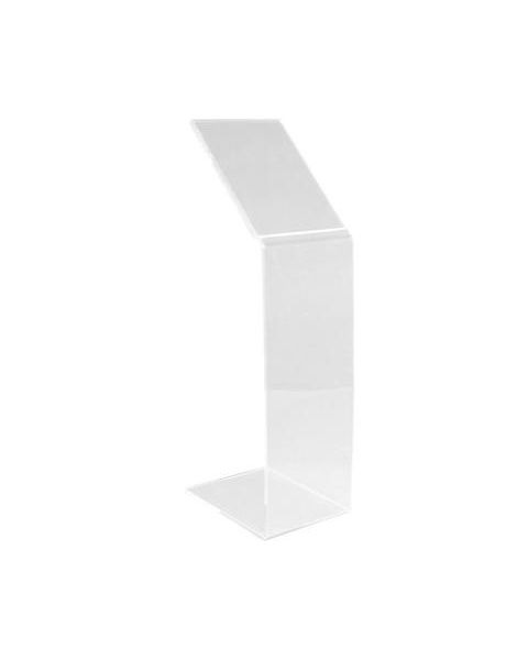 Skilteholder til str. A4. Plexiglas. H60 cm.