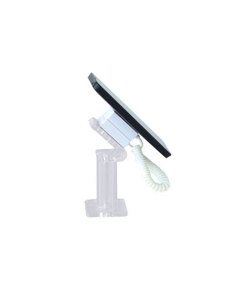 Tyverisiking - til f.eks. telefoner. Klar akryl. 5 x 5 x H 12,5 cm.