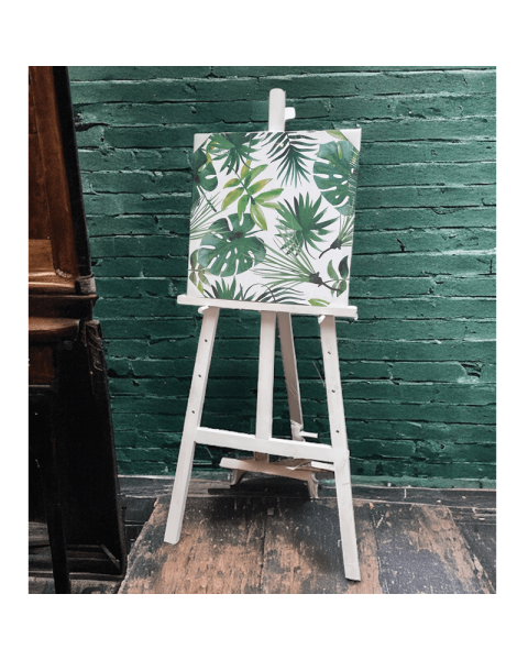 Staffeli H 145 cm. Hvit, rustik