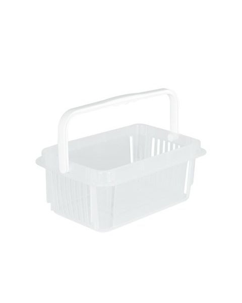 Innkjøpskurv. 7 L m/1 håndtag. TRANSPARENT. L 30,5 x P 20 x H 12 cm