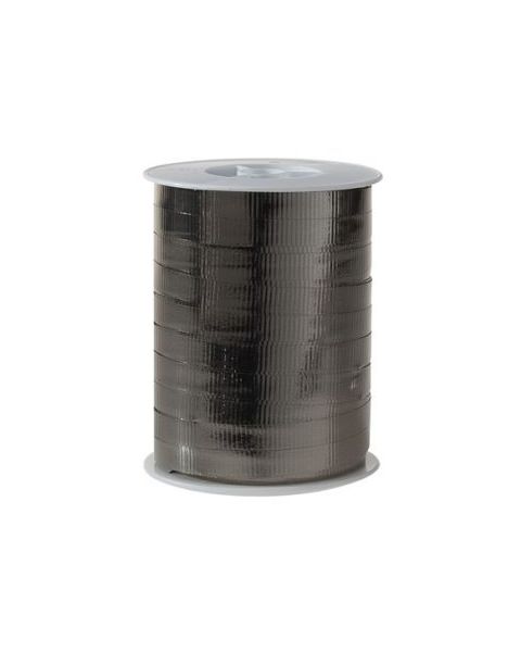 Gavebånd, metall riflet røgfarvet, 10 mm x 250 mtr.