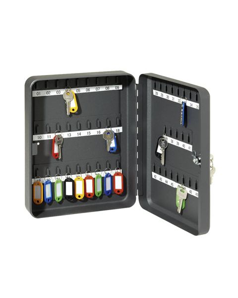 Nøkkelskab i metall. Plads til 45 Nøkkelr