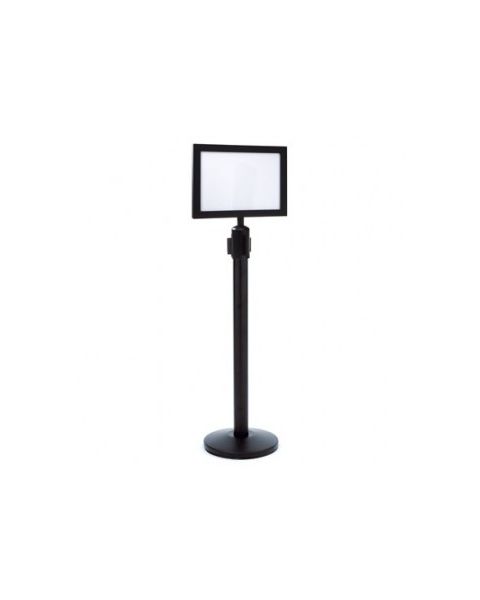 A4 skilteholder t/ standeravsperring. Sort