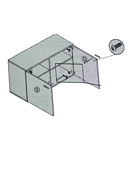 Underskap. Hvit. 42 x 120 x H51,5 cm.