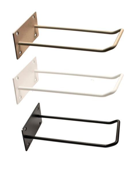 Bæreposeholder til disk eller vegg, sort, 15 cm