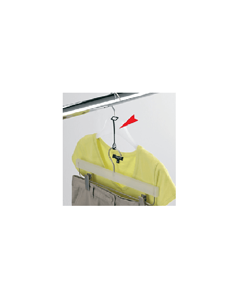 Bøjleforlænger, plast, hvid, H 10 cm. Pk. med 50 stk. Stykpris