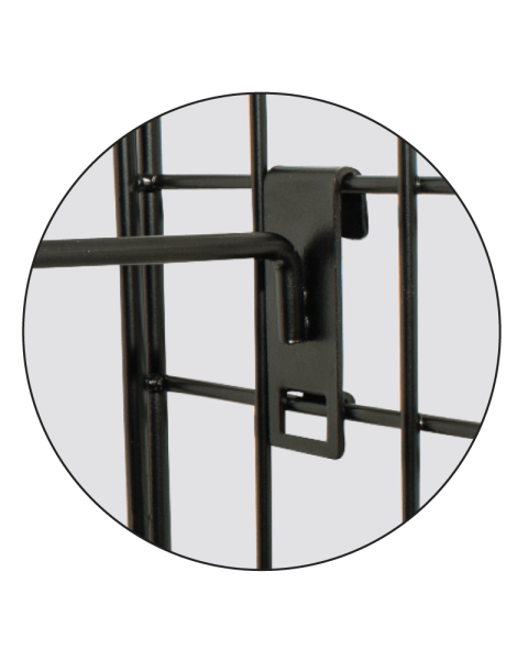 Boldring Ø 13 cm t/ gitter, sort