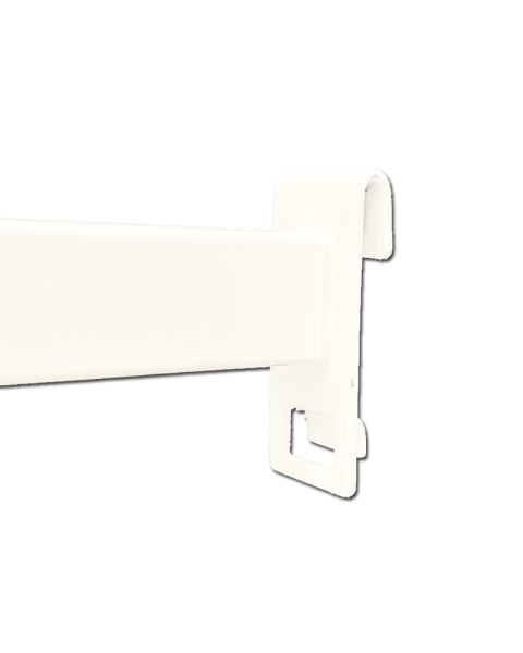 Lige frontheng t/ gitter. Hvit - 30 cm