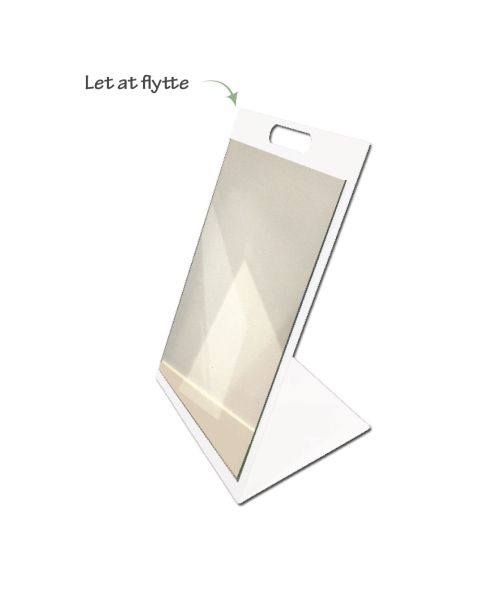 Skospeil - 30 x H 40 cm. Hvit