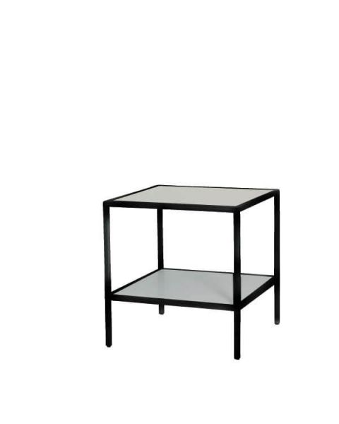 Luton 1 - Sort stel - Salgs- / Opleggsbord. 80 x 80 x H84 cm. Velg bordplate