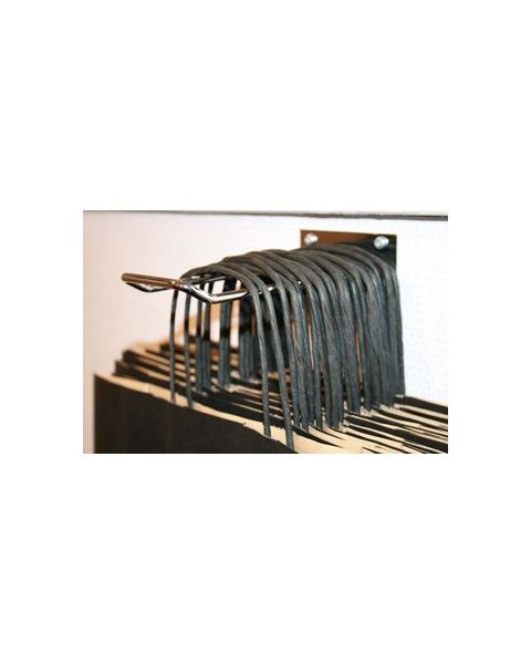 Bæreposeholder til disk eller vegg, krom, 15 cm