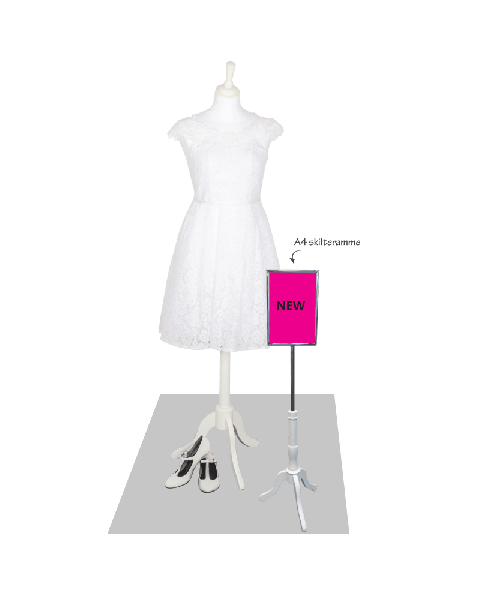 Gulvskilt på ginefot - flere modeller