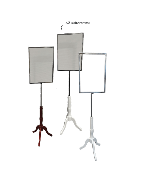 Gulvskilt på ginefot - flere modeller